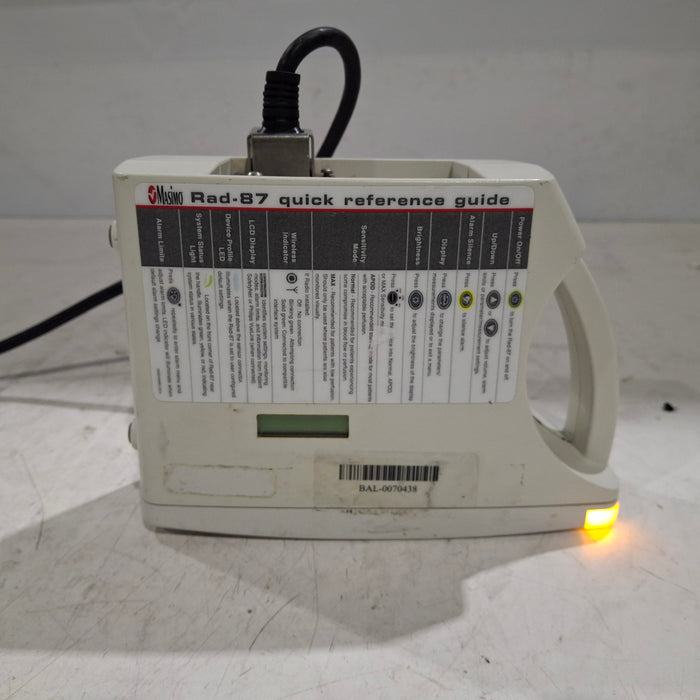 Masimo Masimo Rad 87 Rainbow Set Pulse Oximeter Patient Monitors reLink Medical