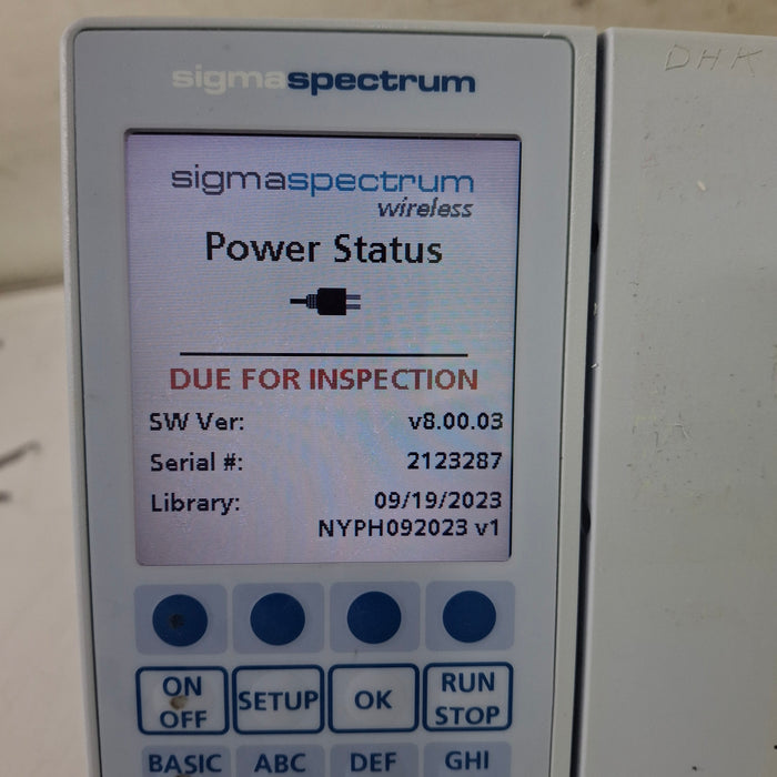 Baxter Baxter Sigma Spectrum 8.00.03 w/o Battery Infusion Pump Infusion Pump reLink Medical
