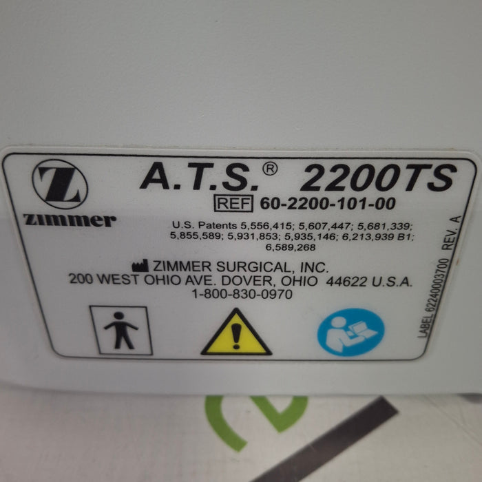 Zimmer Zimmer ATS 2200TS Tourniquet Surgical Equipment reLink Medical