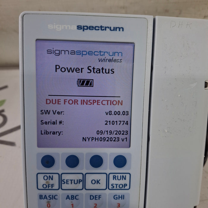 Baxter Baxter Sigma Spectrum 8.00.03 w/o Battery Infusion Pump Infusion Pump reLink Medical