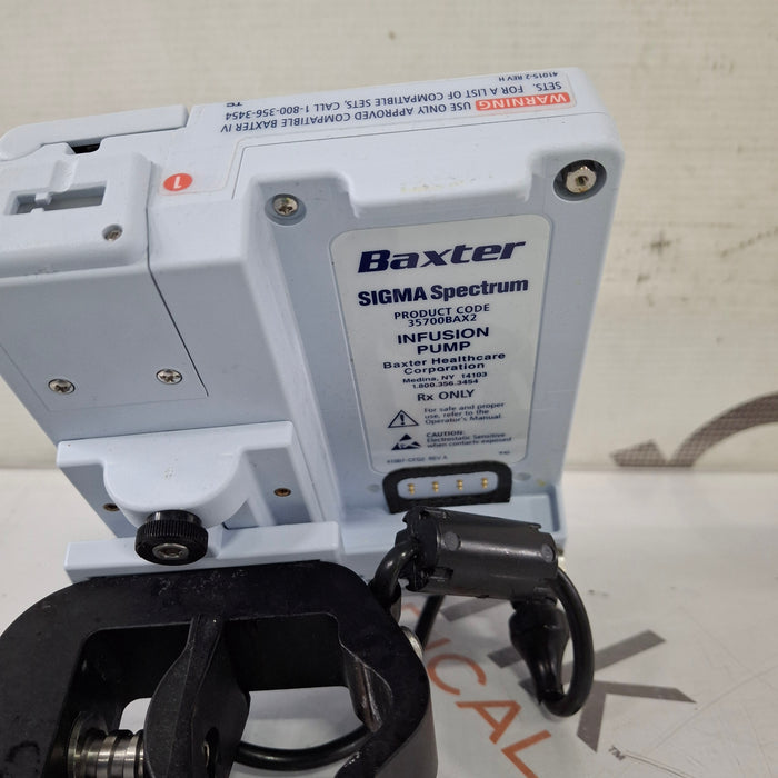 Baxter Baxter Sigma Spectrum 8.00.03 w/o Battery Infusion Pump Infusion Pump reLink Medical