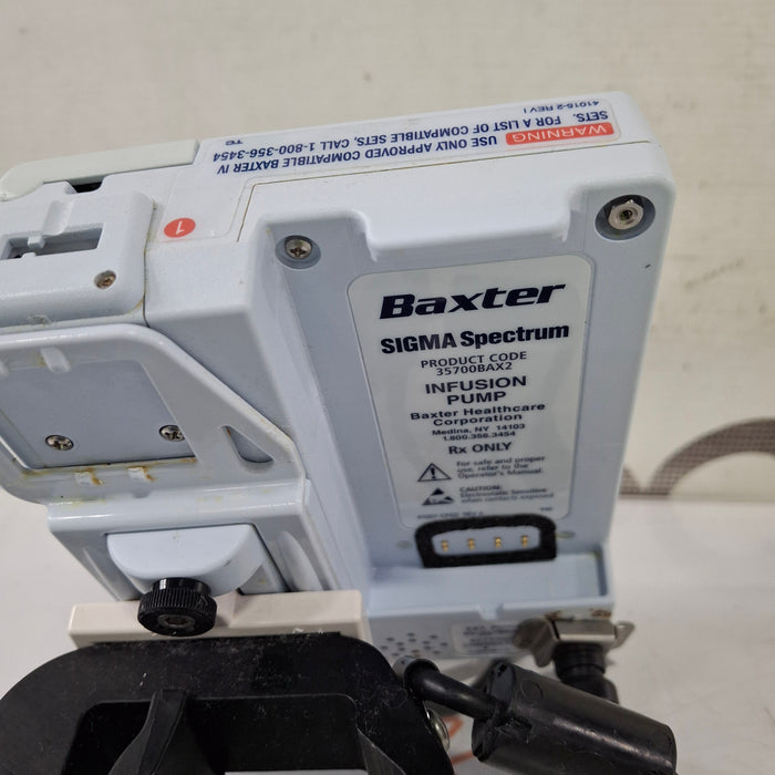 Baxter Baxter Sigma Spectrum 8.00.04 w/o Battery Infusion Pump Infusion Pump reLink Medical