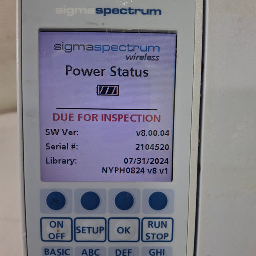 Baxter Baxter Sigma Spectrum 8.00.04 w/o Battery Infusion Pump Infusion Pump reLink Medical