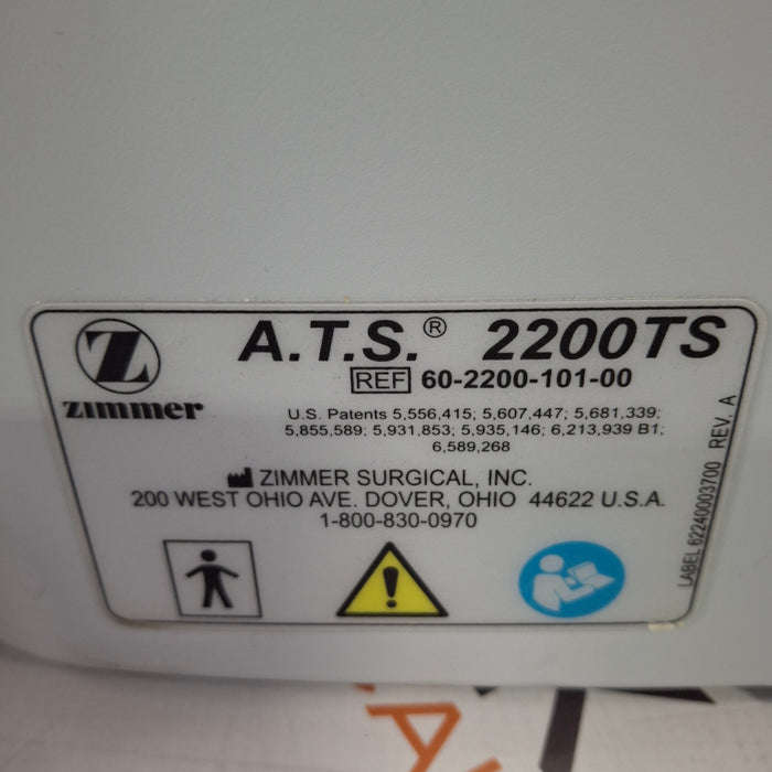 Zimmer Zimmer ATS 2200TS Tourniquet Surgical Equipment reLink Medical