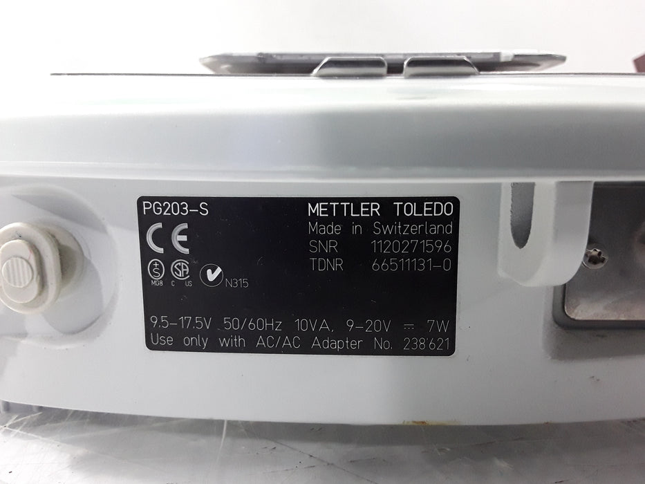 Mettler-Toledo, Inc. Mettler-Toledo, Inc. PG203-S Balance Scale Research Lab reLink Medical