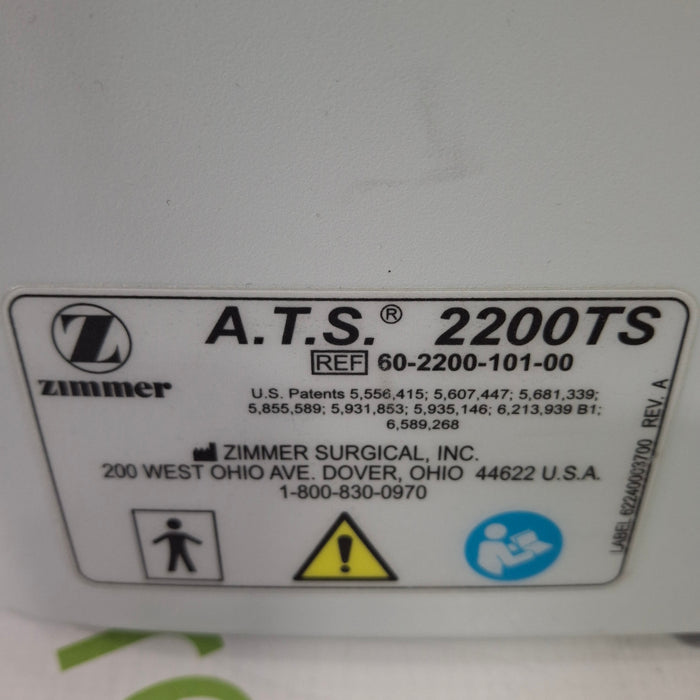 Zimmer Zimmer ATS 2200TS Tourniquet Surgical Equipment reLink Medical