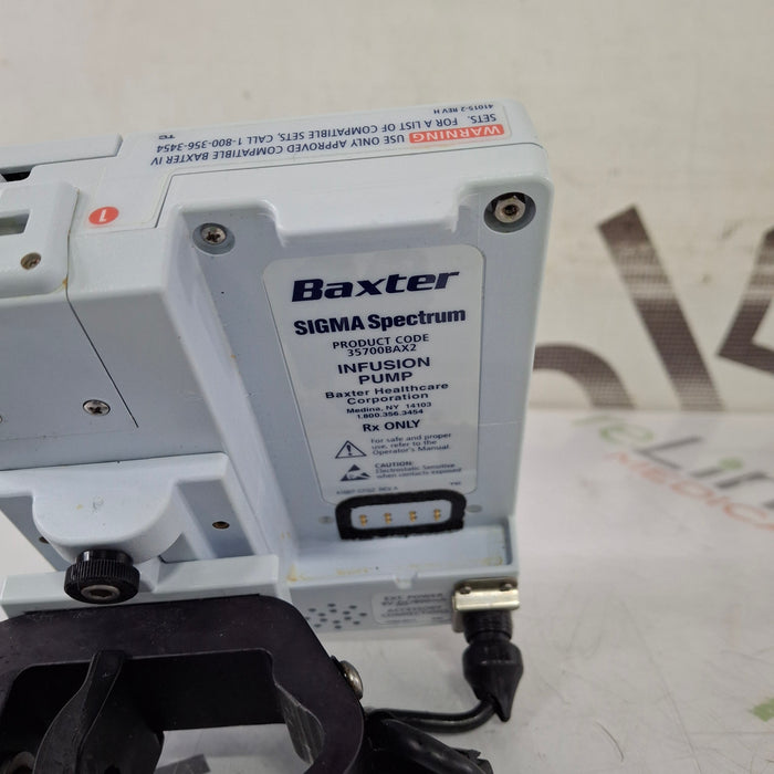 Baxter Sigma Spectrum w/Non Wireless or No Battery Infusion Pump