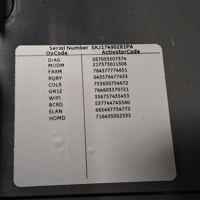 GE Healthcare MAC 5500 HD ECG with CAM Module