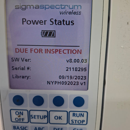 Baxter Baxter Sigma Spectrum 8.00.03 w/o Battery Infusion Pump Infusion Pump reLink Medical