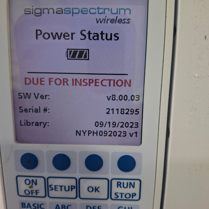 Baxter Baxter Sigma Spectrum 8.00.03 w/o Battery Infusion Pump Infusion Pump reLink Medical