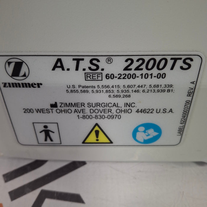 Zimmer Zimmer ATS 2200TS Tourniquet Surgical Equipment reLink Medical