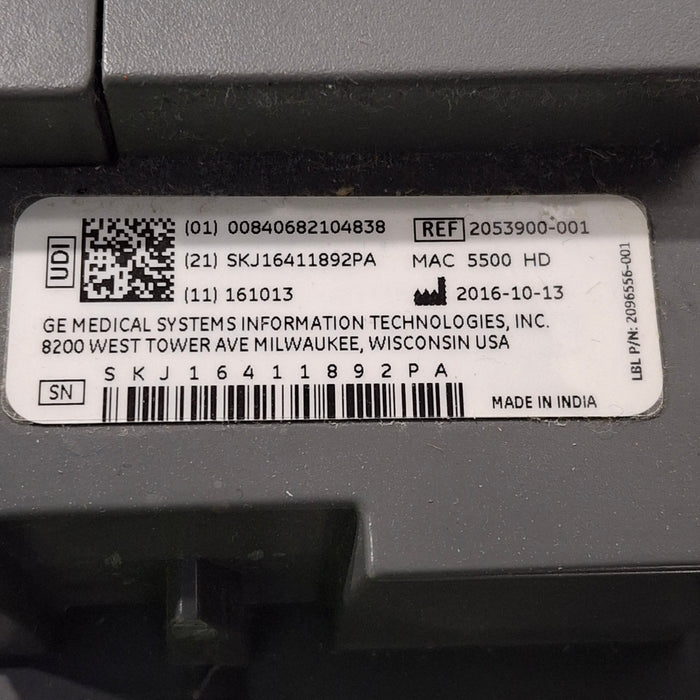 GE Healthcare MAC 5500 HD ECG with CAM Module
