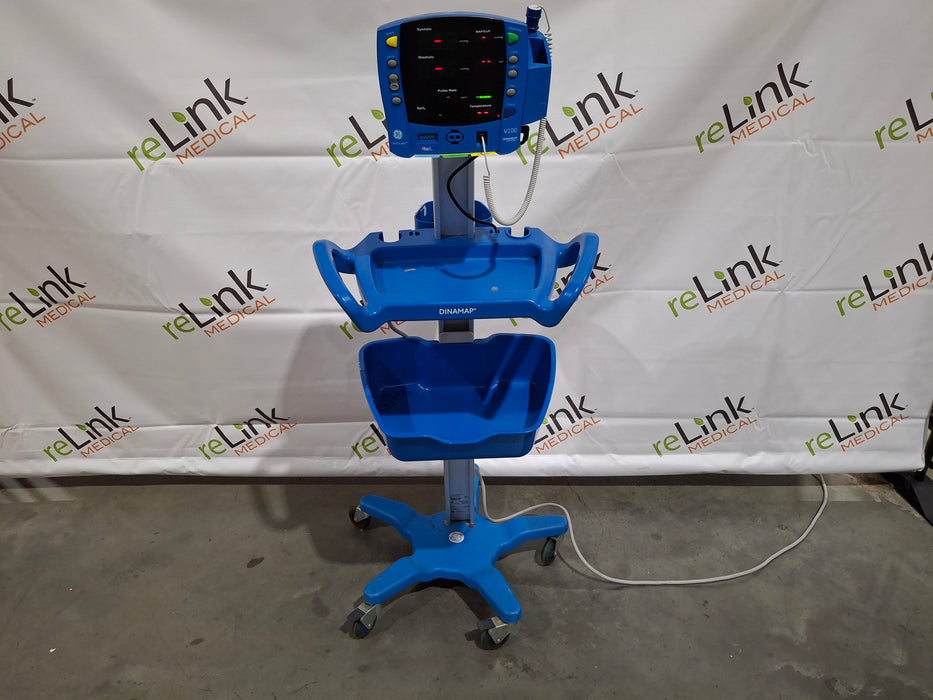 GE Healthcare GE Healthcare Dinamap V100 - NIBP, SpO2, Temp Vital Signs Monitor Patient Monitors reLink Medical