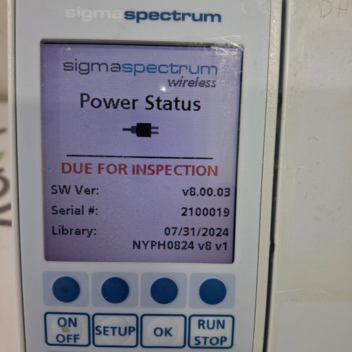 Baxter Baxter Sigma Spectrum 8.00.03 w/o Battery Infusion Pump Infusion Pump reLink Medical