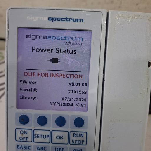 Baxter Baxter Sigma Spectrum 8.01.00 w/o Battery Infusion Pump Infusion Pump reLink Medical