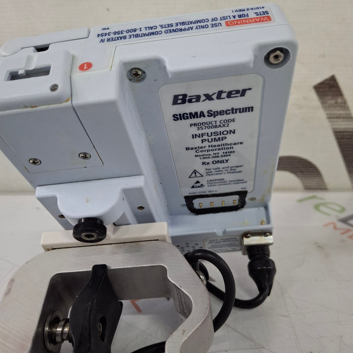 Baxter Baxter Sigma Spectrum 8.01.00 w/o Battery Infusion Pump Infusion Pump reLink Medical