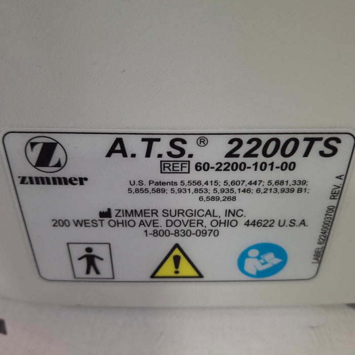 Zimmer Zimmer ATS 2200TS Tourniquet Surgical Equipment reLink Medical
