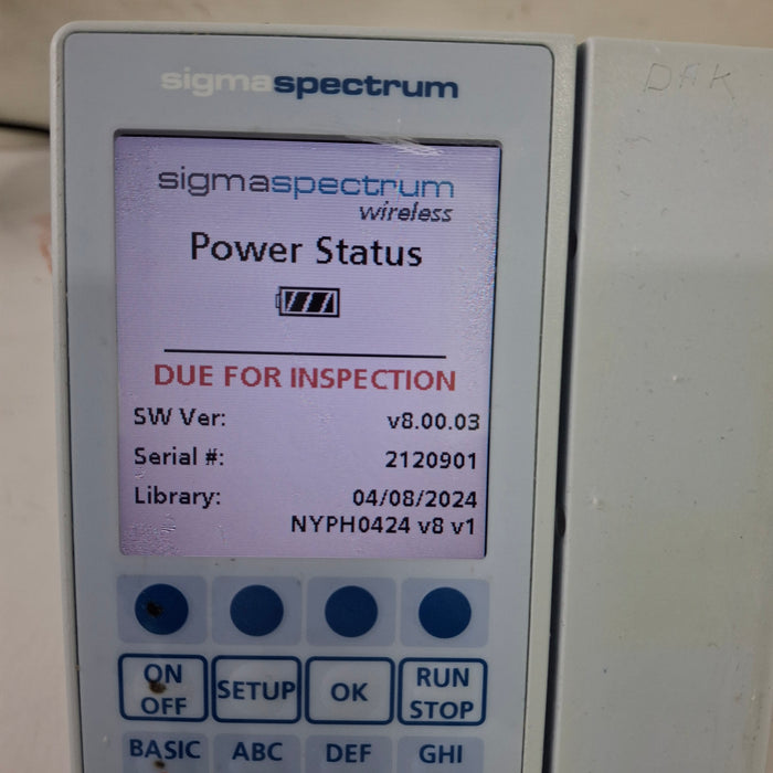 Baxter Baxter Sigma Spectrum 8.00.03 w/o Battery Infusion Pump Infusion Pump reLink Medical