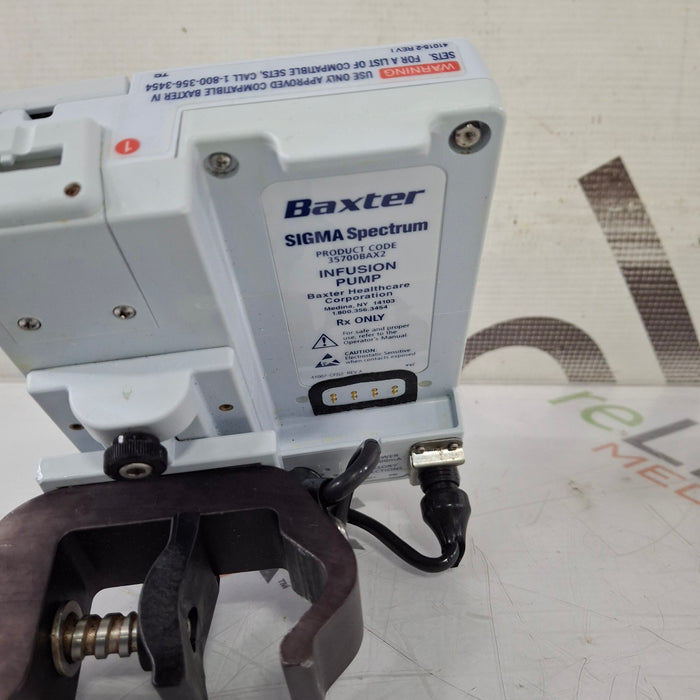 Baxter Baxter Sigma Spectrum 8.00.04 w/o Battery Infusion Pump Infusion Pump reLink Medical
