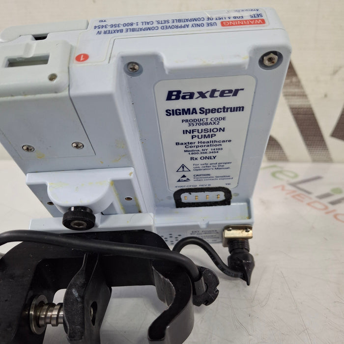 Baxter Baxter Sigma Spectrum 8.00.05 w/o Battery Infusion Pump Infusion Pump reLink Medical