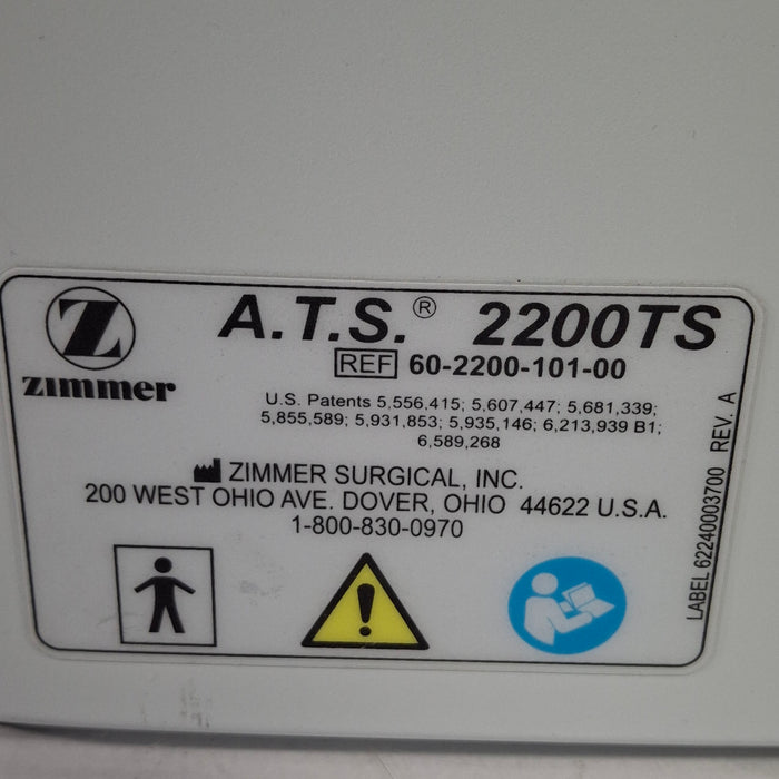 Zimmer Zimmer ATS 2200TS Tourniquet Surgical Equipment reLink Medical