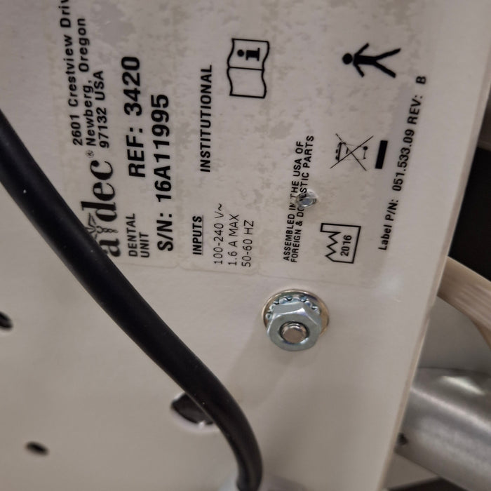 A-Dec 3420 Duo Dental Operatory Delivery System
