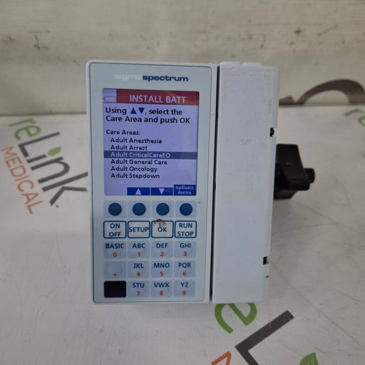 Baxter Baxter Sigma Spectrum 8.01.00 w/o Battery Infusion Pump Infusion Pump reLink Medical