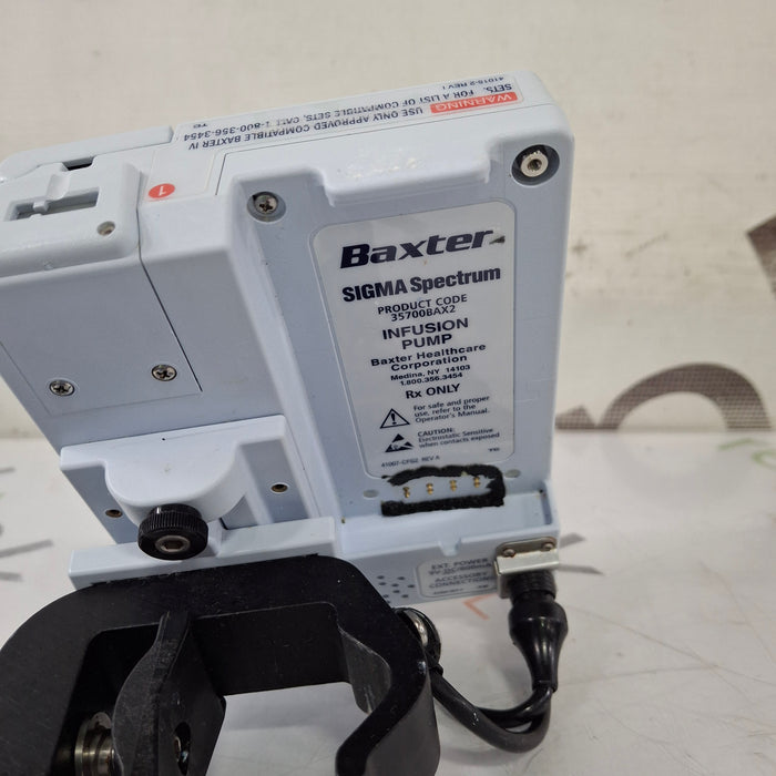 Baxter Baxter Sigma Spectrum 8.01.00 w/o Battery Infusion Pump Infusion Pump reLink Medical
