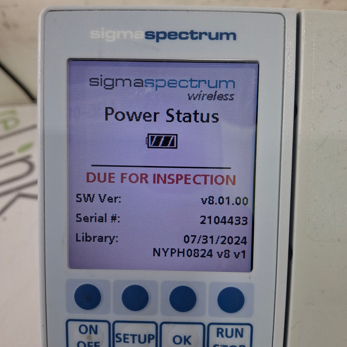 Baxter Baxter Sigma Spectrum 8.01.00 w/o Battery Infusion Pump Infusion Pump reLink Medical