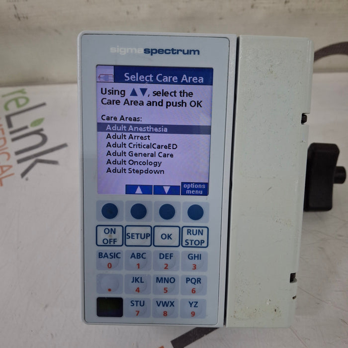 Baxter Baxter Sigma Spectrum 8.01.00 w/o Battery Infusion Pump Infusion Pump reLink Medical