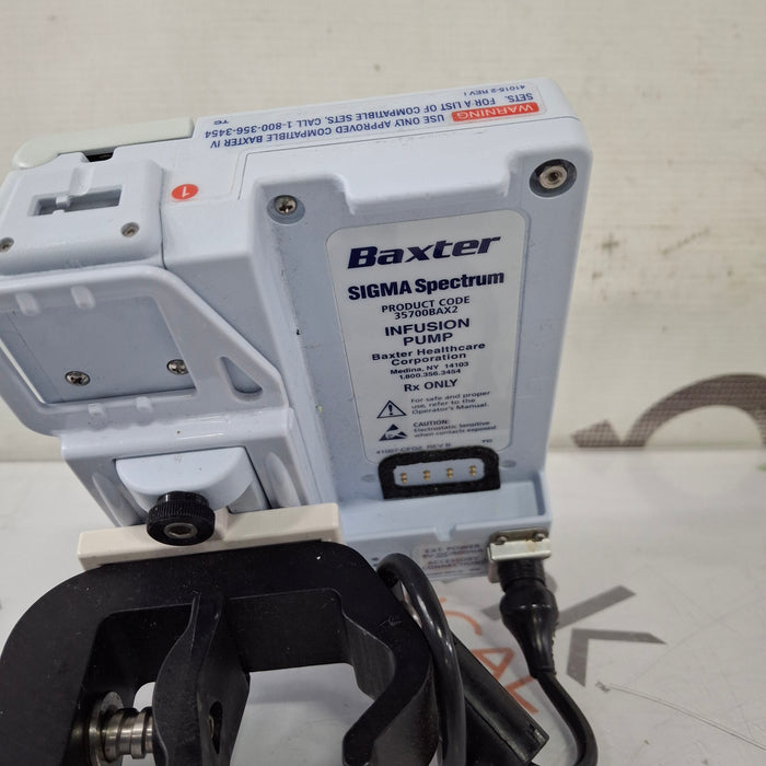 Baxter Baxter Sigma Spectrum 8.01.00 w/o Battery Infusion Pump Infusion Pump reLink Medical