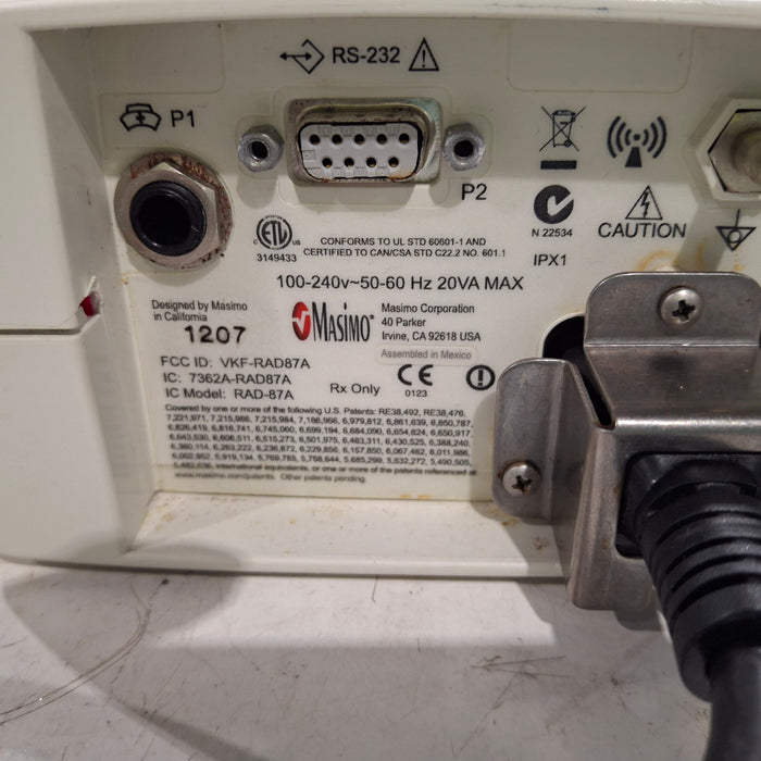 Masimo Masimo Rad 87 Rainbow Set Pulse Oximeter Patient Monitors reLink Medical