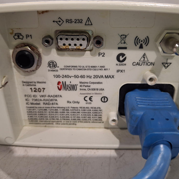 Masimo Masimo Rad 87 Rainbow Set Pulse Oximeter Patient Monitors reLink Medical