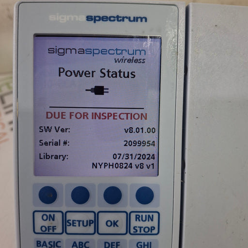 Baxter Baxter Sigma Spectrum 8.01.00 w/o Battery Infusion Pump Infusion Pump reLink Medical