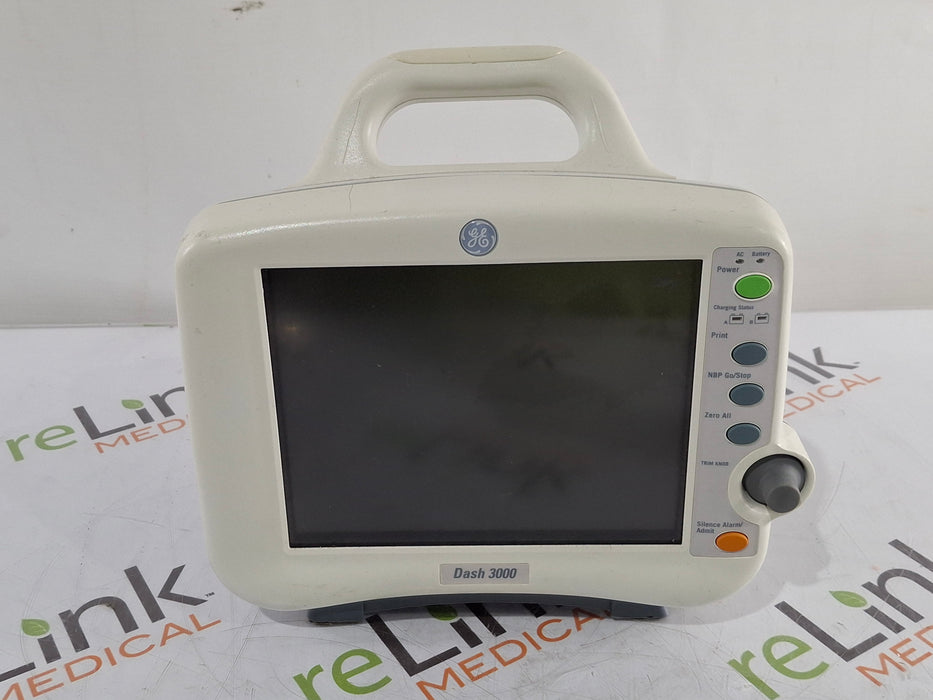 GE Healthcare GE Healthcare Dash 3000 - Masimo SpO2 Patient Monitor Patient Monitors reLink Medical
