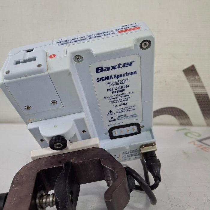 Baxter Sigma Spectrum w/Non Wireless or No Battery Infusion Pump