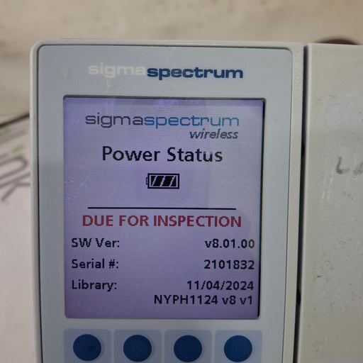 Baxter Baxter Sigma Spectrum 8.01.00 w/o Battery Infusion Pump Infusion Pump reLink Medical