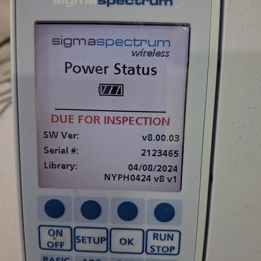 Baxter Baxter Sigma Spectrum 8.00.03 w/o Battery Infusion Pump Infusion Pump reLink Medical