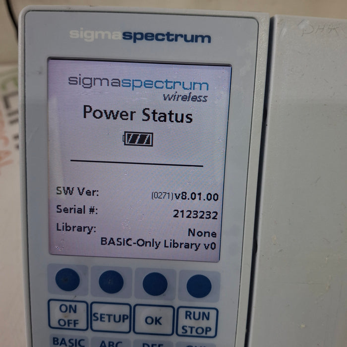 Baxter Sigma Spectrum 8.01.00 w/o Battery Infusion Pump