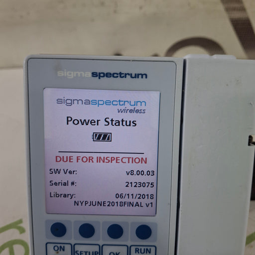 Baxter Baxter Sigma Spectrum 8.00.03 w/o Battery Infusion Pump Infusion Pump reLink Medical