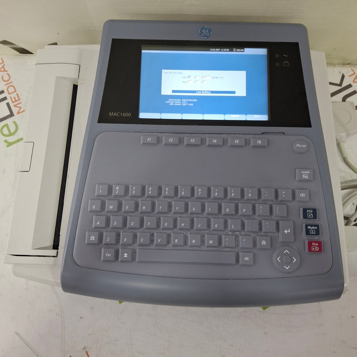 GE Healthcare GE Healthcare MAC 1600 ECG Cardiology reLink Medical
