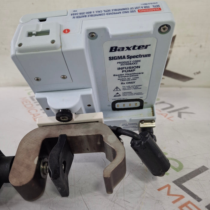 Baxter Sigma Spectrum w/Non Wireless or No Battery Infusion Pump