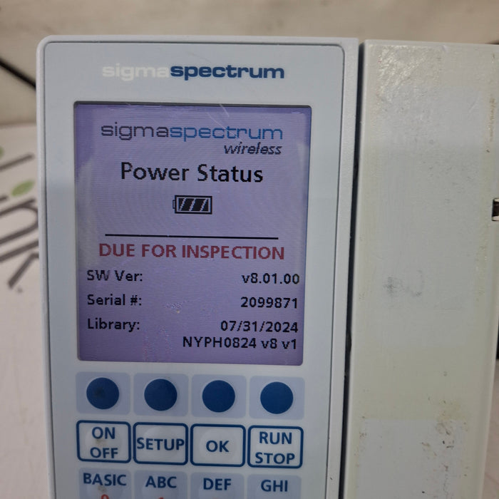 Baxter Baxter Sigma Spectrum 8.01.00 w/o Battery Infusion Pump Infusion Pump reLink Medical