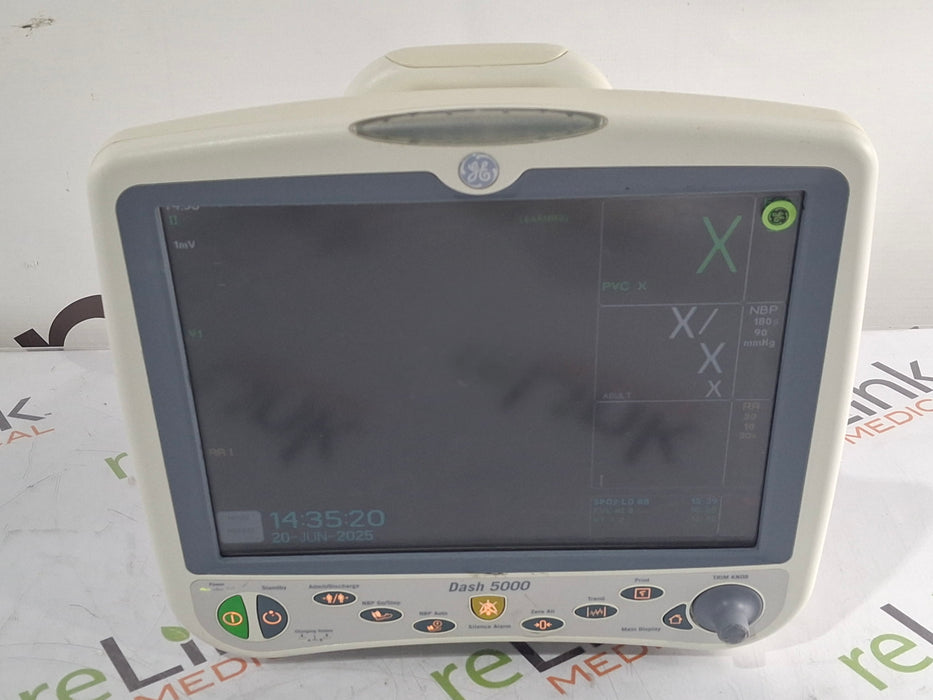 GE Healthcare GE Healthcare Dash 5000 - Masimo SpO2 Patient Monitor Patient Monitors reLink Medical