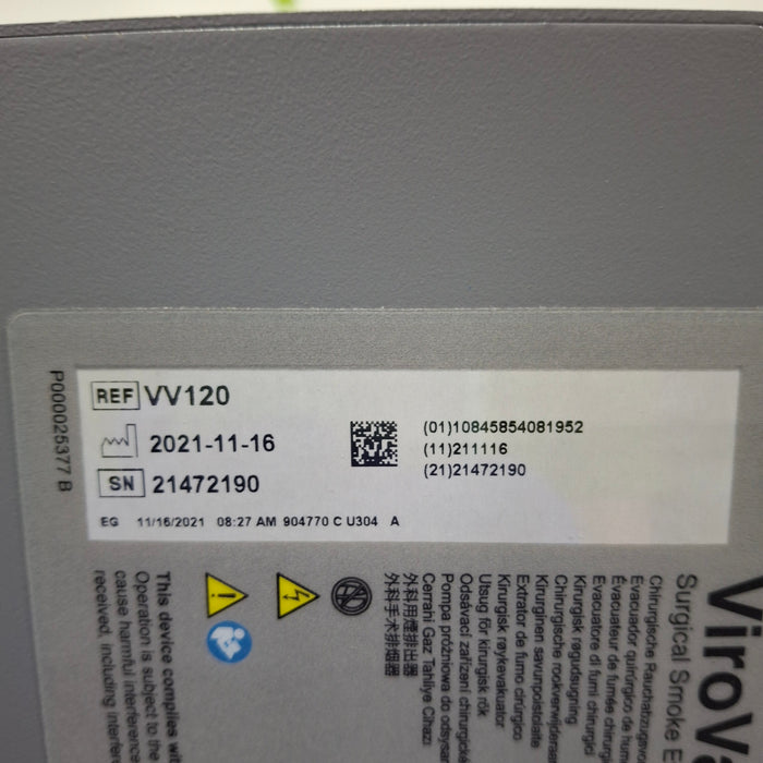 Buffalo Filter Buffalo Filter ViroVac Smoke Evacuation System Surgical Equipment reLink Medical