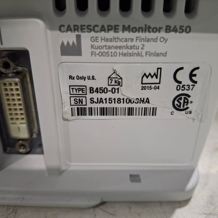 GE Healthcare GE Healthcare Carescape B450 Patient Monitor Patient Monitors reLink Medical