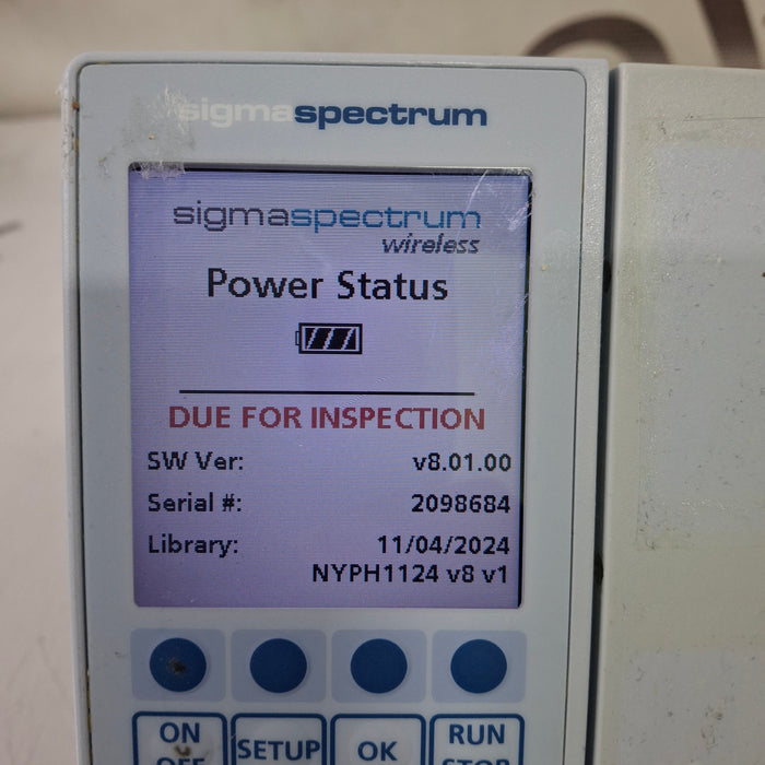 Baxter Sigma Spectrum 8.01.00 w/o Battery Infusion Pump
