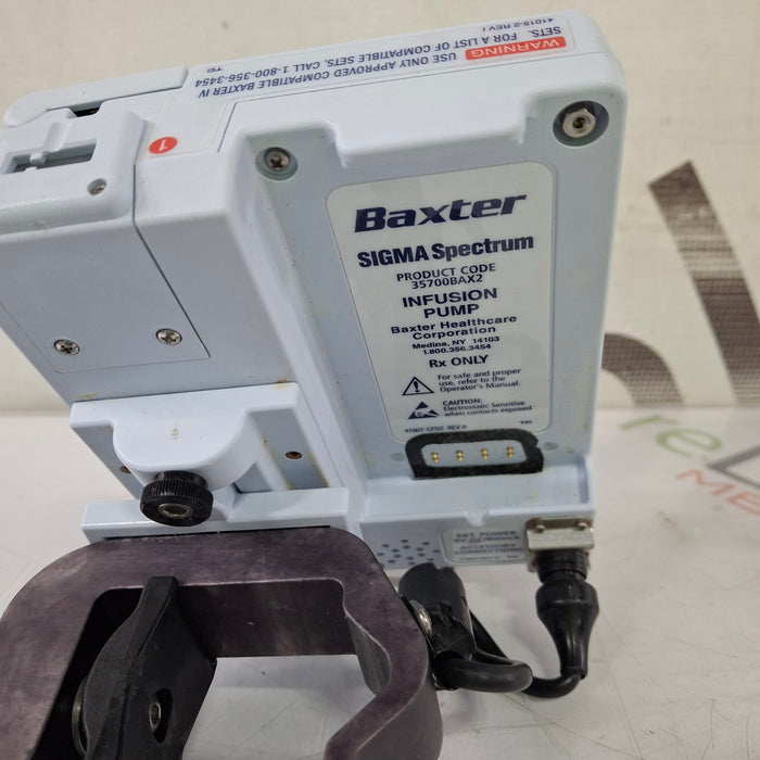 Baxter Baxter Sigma Spectrum 8.01.00 w/o Battery Infusion Pump Infusion Pump reLink Medical
