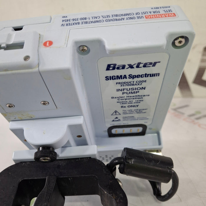 Baxter Sigma Spectrum 8.00.03 w/o Battery Infusion Pump