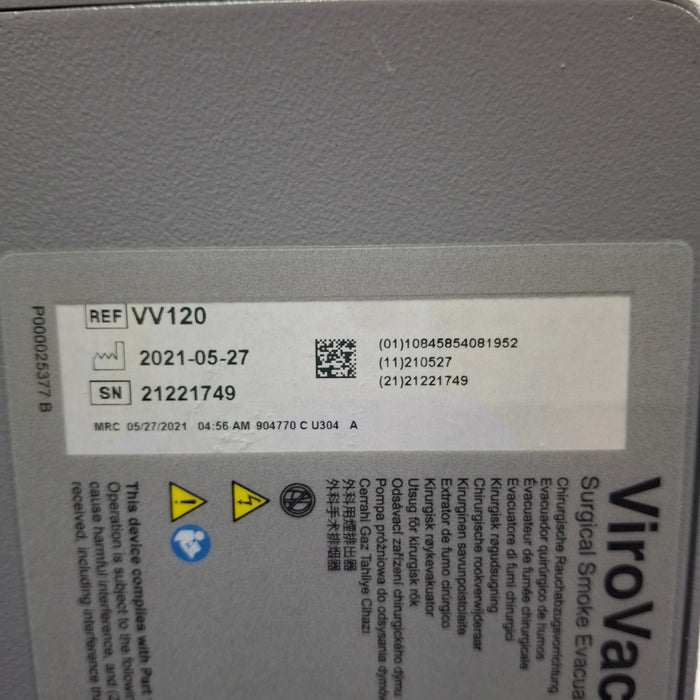 Buffalo Filter Buffalo Filter ViroVac Smoke Evacuation System Surgical Equipment reLink Medical